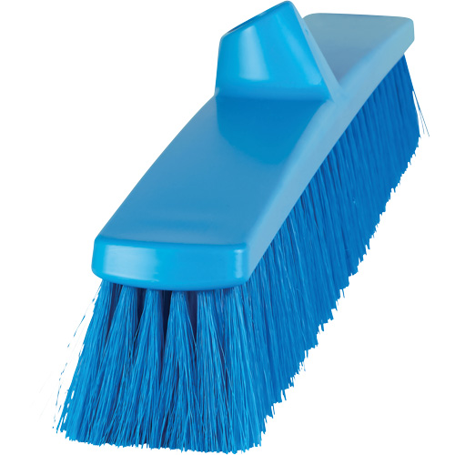 ColorCore Push Broom, Fine Bristles, 24", Polypropylene, Blue Moffatt Supply & Specialties