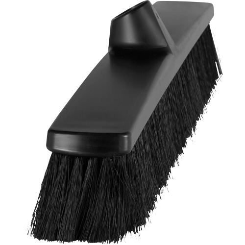 ColorCore Push Broom, Fine Bristles, 24", Polypropylene, Black Moffatt Supply & Specialties