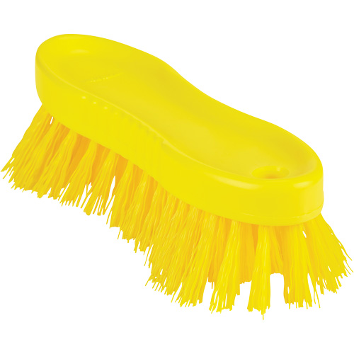 ColorCore Hand Brush, Stiff Bristles, 6" Long, Yellow Moffatt Supply & Specialties