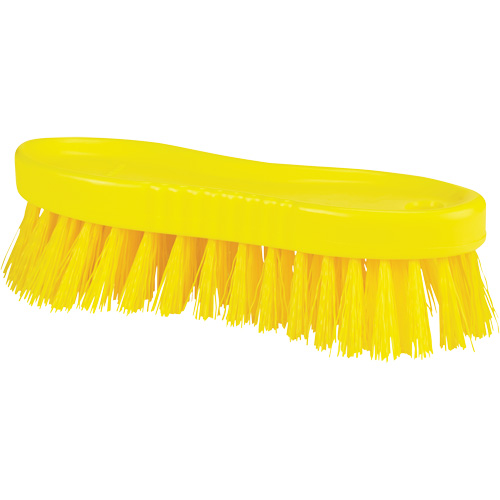ColorCore Hand Brush, Stiff Bristles, 6" Long, Yellow Moffatt Supply & Specialties