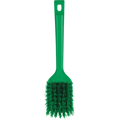 ColorCore Short Handle Brush, Stiff Bristles, 12" Long, Green Moffatt Supply & Specialties