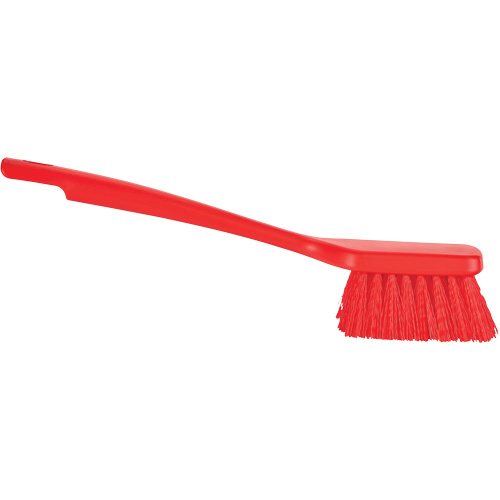 ColorCore Short Handle Brush, Stiff Bristles, 12" Long, Red Moffatt Supply & Specialties