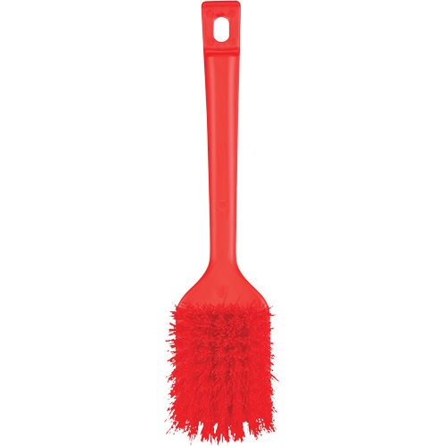 ColorCore Short Handle Brush, Stiff Bristles, 12" Long, Red Moffatt Supply & Specialties