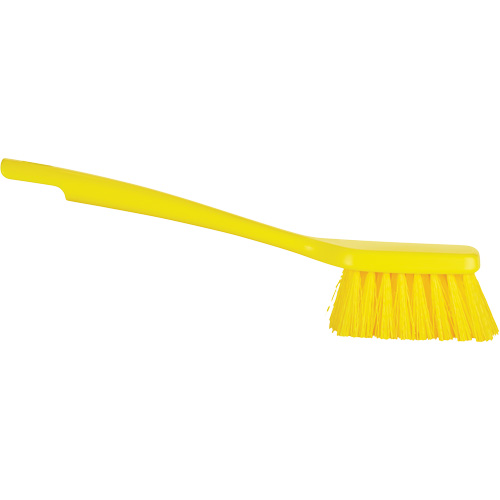 ColorCore Short Handle Brush, Stiff Bristles, 12" Long, Yellow Moffatt Supply & Specialties