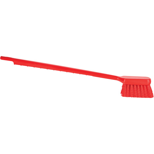 ColorCore Long Handle Brush, Stiff Bristles, 20" Long, Red Moffatt Supply & Specialties