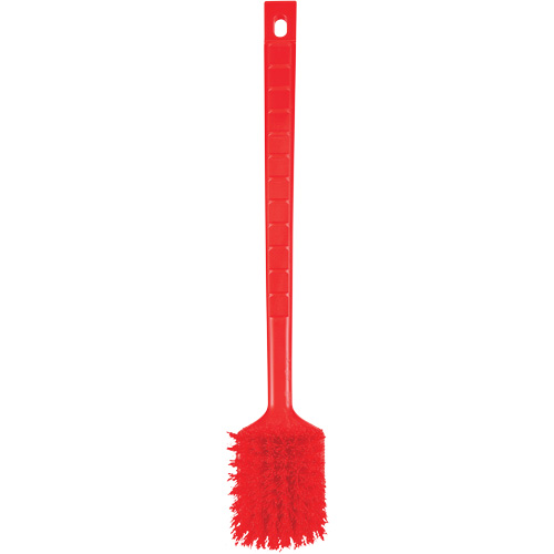 ColorCore Long Handle Brush, Stiff Bristles, 20" Long, Red Moffatt Supply & Specialties