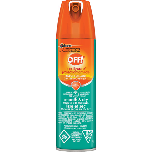 OFF! FamilyCare&reg; Smooth & Dry Insect Repellent, 15% DEET, Aerosol, 113 g Moffatt Supply & Specialties