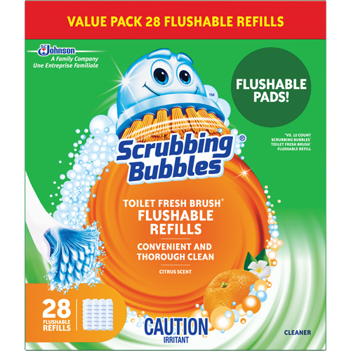Recharge de tampons pour la brosse pour cuvettes Scrubbing Bubbles Fresh Brush, Recharge Moffatt Supply & Specialties