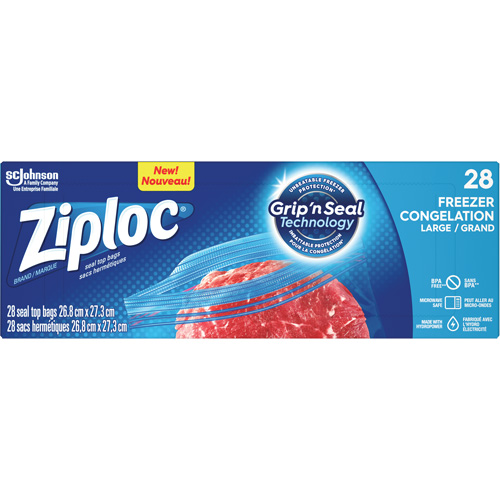 Sacs de cong&eacute;lation Ziploc Moffatt Supply & Specialties