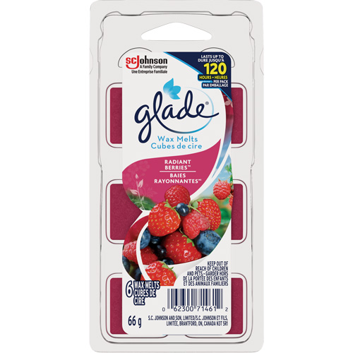 Cubes de cire parfum&eacute;e Glade, Radiant Berries Moffatt Supply & Specialties