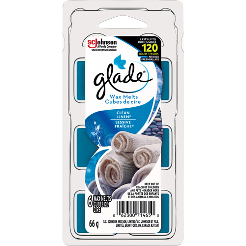 Cubes de cire parfum&eacute;e Glade, Lessive fraîche  Moffatt Supply & Specialties