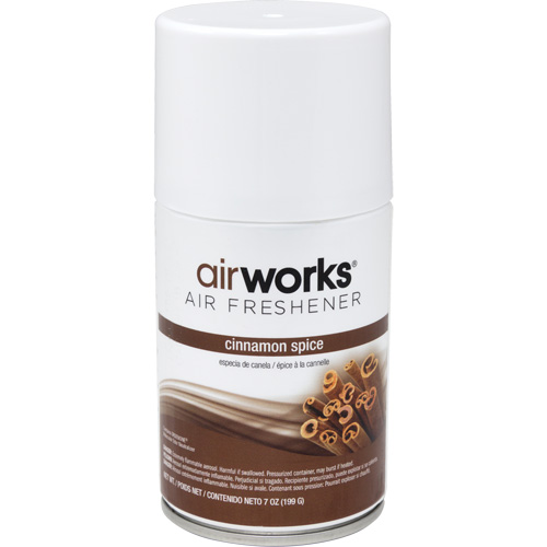 AirWorks&reg; Metered Air Fresheners, Cinnamon Spice, Aerosol Can Moffatt Supply & Specialties