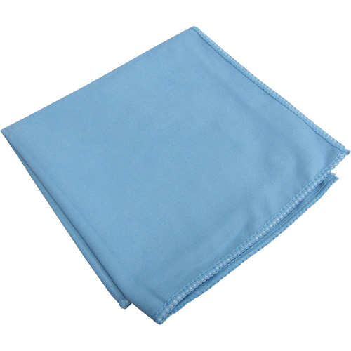 Specialty Glass & Mirror Suede Cloths, Microfibre, Blue Moffatt Supply & Specialties
