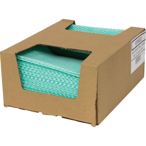 Chiffons de choix pour comptoir SaniWorks, Vert/Blanc Moffatt Supply & Specialties