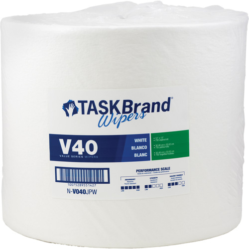 Essuie-tout de s&eacute;rie de qualit&eacute; V40 TaskBrand, Tout usage, 13" lo x 12" la Moffatt Supply & Specialties