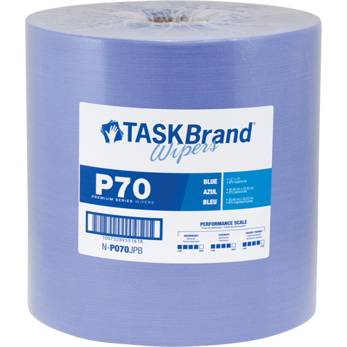 Chiffons de premi&egrave;re qualit&eacute; P70 TaskBrand, Robuste, 13" lo x 12" la Moffatt Supply & Specialties