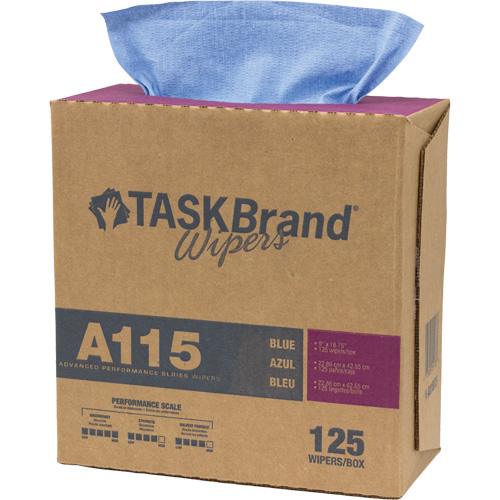 Chiffons &agrave; haut rendement A115 TaskBrand, Robuste, 16-3/4" lo x 12" la Moffatt Supply & Specialties