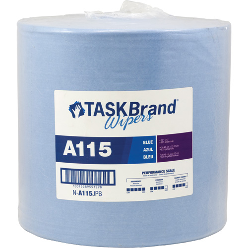 Chiffons &agrave; haut rendement A115 TaskBrand, Robuste, 13" lo x 12" la Moffatt Supply & Specialties