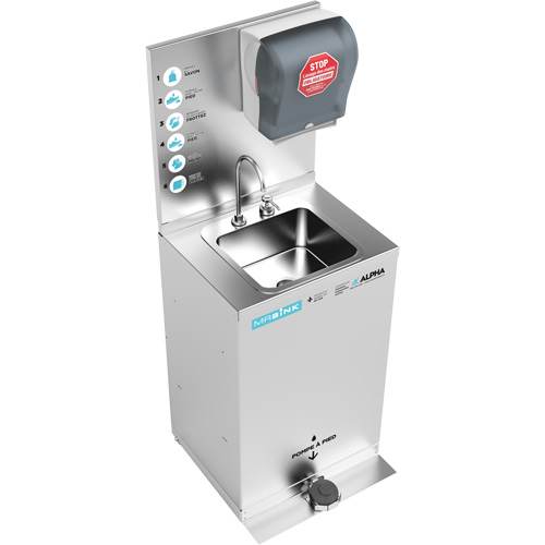 Poste de nettoyage des mains portable MRSink Moffatt Supply & Specialties