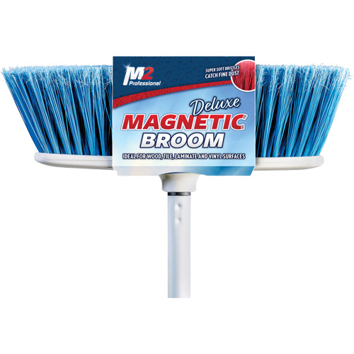 Flat Magnetic Indoor Broom with Handle, 48" Long Moffatt Supply & Specialties