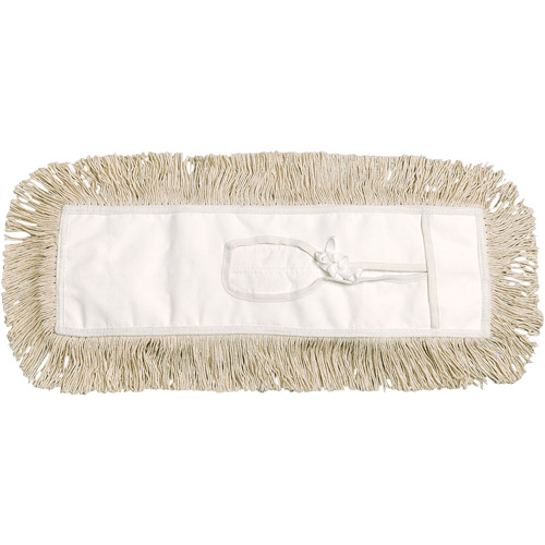Dust Mop, Tie-On Style, Cotton, 24" L x 5" W Moffatt Supply & Specialties