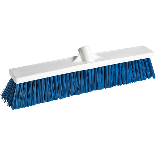 Balai-brosse pour le service alimentaire, Crins Moyen, 18", Polypropyl&egrave;ne, Blanc Moffatt Supply & Specialties