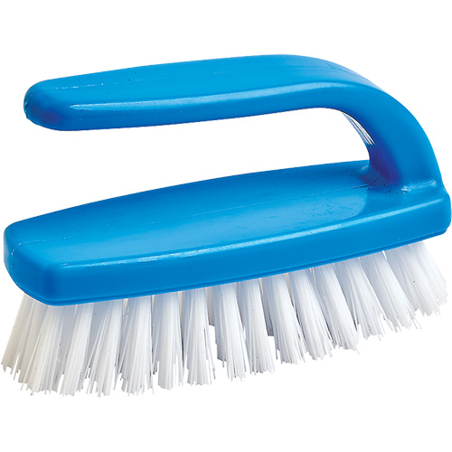 Nail Cleaning Brush, 4" L, Synthetic Bristles, Blue/White Moffatt Supply & Specialties