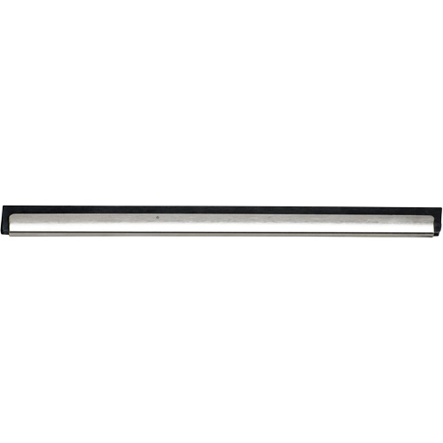 Window Squeegee Channel and Rubber, 18", Rubber, Stainless Steel Frame Moffatt Supply & Specialties