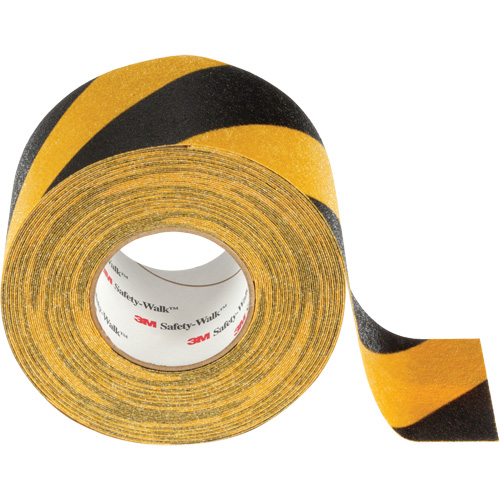 Ruban antid&eacute;rapant tout usage Safety-Walk, 4" x 60', Noir & jaune Moffatt Supply & Specialties
