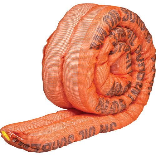 Petroleum Sorbent Double Boom, Oil Only, 10' L x 4" W, 36.8 gal Absorbancy Moffatt Supply & Specialties