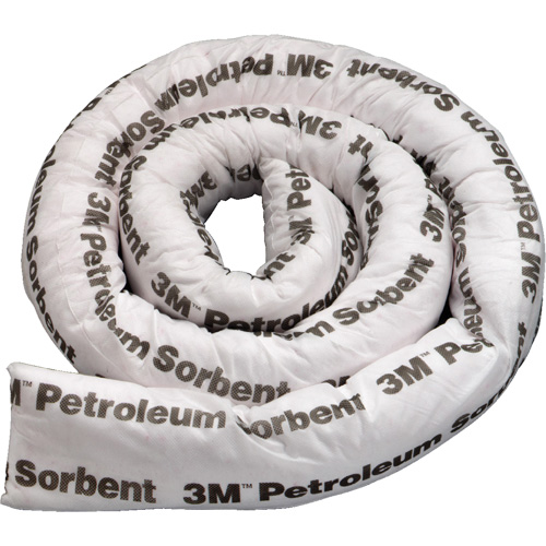Petroleum Sorbent Double Boom, Oil Only, 8' L x 3" W, 15.7 gal Absorbancy Moffatt Supply & Specialties