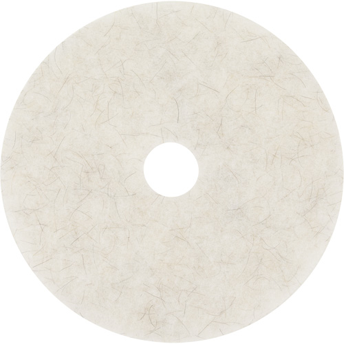 Natural Blend Pad, 17", Burnishing, White Moffatt Supply & Specialties