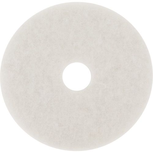 Floor Pad, 10", Buffing/Cleaning/Polish, White Moffatt Supply & Specialties