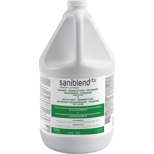 D&eacute;sinfectant et assainissant SaniBlend pr&ecirc;t &agrave; l'emploi, 4 L, Cruche Moffatt Supply & Specialties