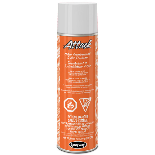 Air Freshener, Attack Orange, Aerosol Can Moffatt Supply & Specialties