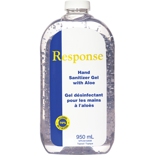 Response&reg; Hand Sanitizer Gel with Aloe, 950 ml, Refill, 70% Alcohol Moffatt Supply & Specialties