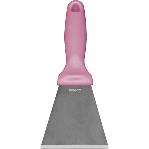Large Stainless Steel Scraper, Pink, 3" W x 9" L Moffatt Supply & Specialties