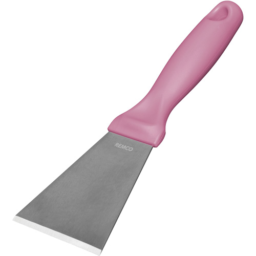 Large Stainless Steel Scraper, Pink, 3" W x 9" L Moffatt Supply & Specialties