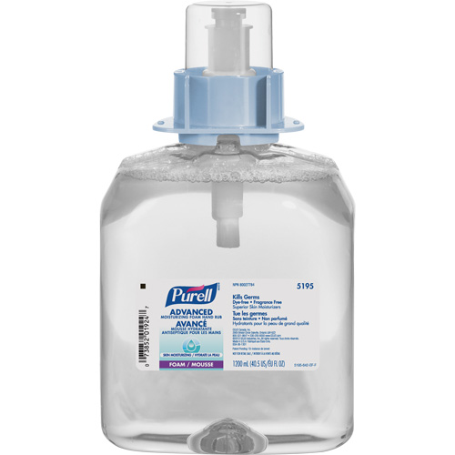D&eacute;sinfectant pour les mains FMX-12 avanc&eacute;e et certifi&eacute;e &eacute;cologique, 1,2 L, Cartouche de recharge, 70 % alcool Moffatt Supply & Specialties