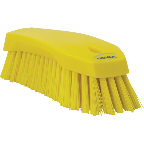Grande brosse &agrave; main oblique, Soies Ferme, Longueur de 8", Jaune Moffatt Supply & Specialties