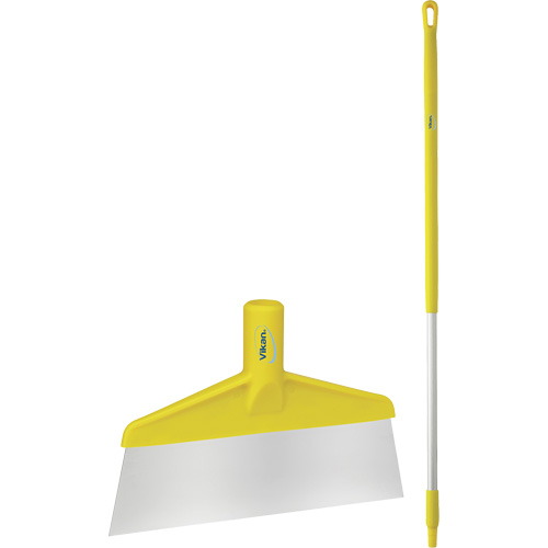 Floor Scraper with Handle, Yellow, 9-3/5" W x 55-9/10" L Moffatt Supply & Specialties