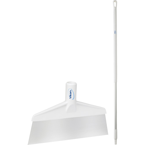 Floor Scraper with Handle, White, 9-3/5" W x 55-9/10" L Moffatt Supply & Specialties