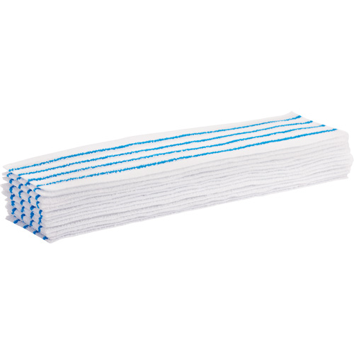 Disposable Mop Pad, Hook and Loop Style, Microfibre, 18" L x 4" W Moffatt Supply & Specialties