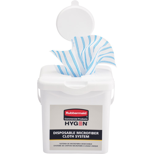 Seau de chargement pour chiffons microfibres, Blanc Moffatt Supply & Specialties