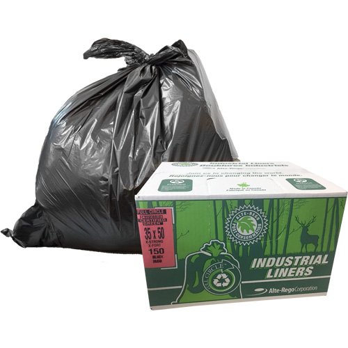 Sacs &agrave; d&eacute;chets EcoLogo, T-Fort, 48" la x 60" lo, Transparent, Capacit&eacute; 246,05 L (65 gal.) Moffatt Supply & Specialties