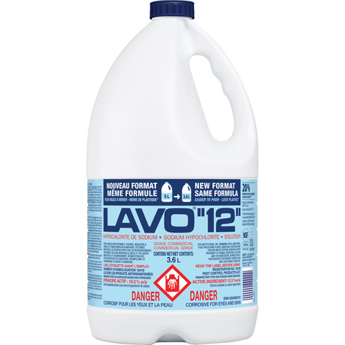 Javellisant liquide, 3,6 L, Cruche Moffatt Supply & Specialties