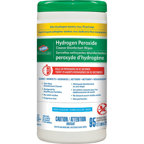 Healthcare&reg; Hydrogen Peroxide Cleaner Disinfecting Wipes, 95 Count Moffatt Supply & Specialties