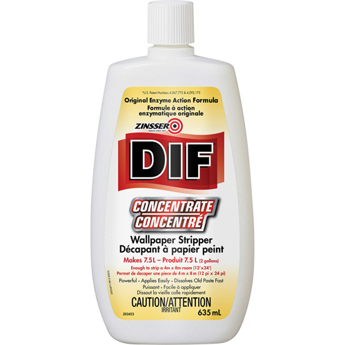 Zinsser&reg; DIF&reg; Liquid Concentrate Wallpaper Stripper, 635 ml, Bottle Moffatt Supply & Specialties