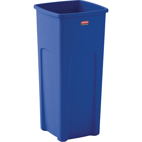 Untouchable&reg; Square Recycling Container, Bulk, Plastic, 23 US gal. Moffatt Supply & Specialties