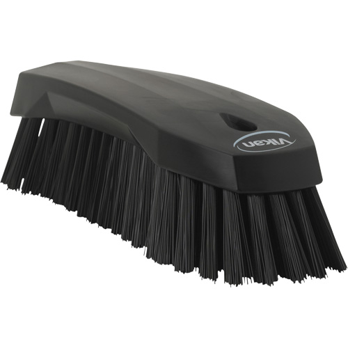 Large Angled Hand Brush, Stiff Bristles, 8" Long, Black Moffatt Supply & Specialties